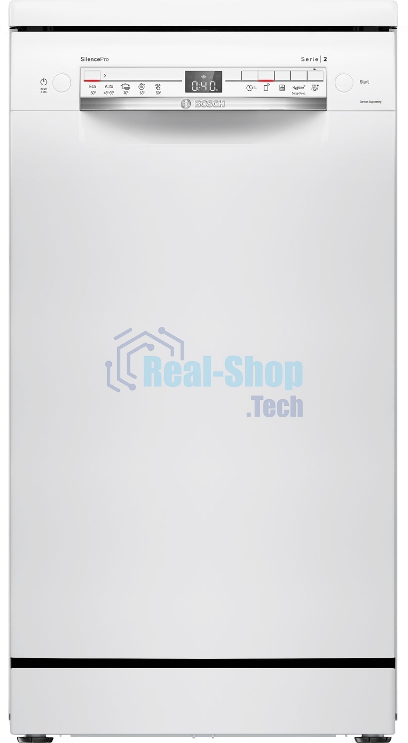 Посудомоечная машина Bosch SPS2HMW54Q, белый, 45 см, 10 компл., 43 дБ, класс A+