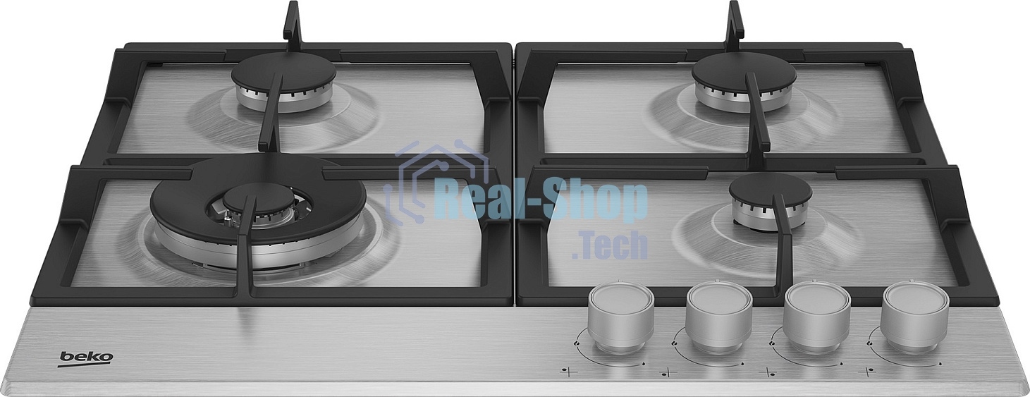 Газовая варочная панель Beko BHGM6422K5WX нержавеющая сталь