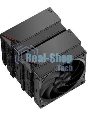 Кулер для процессора PCCooler RZ620 BK (260W, 4-pin PWM, 157.5мм, Al/Cu, 6x6мм, 1x120мм, 86.73CFM, 32dBA, 2200RPM, S: 1851/1700/1200/115X, AM5/AM4, черный)