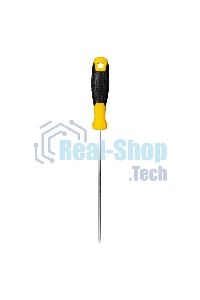 Отвертка шлицевая Deli DL6331501 3х150мм CR-V, Двухкомпонентная ручка. Хромированная