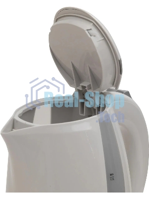 Чайник электрический Oasis K-2PW 1.7 л, 2200 Вт, белый корпус: пластик
