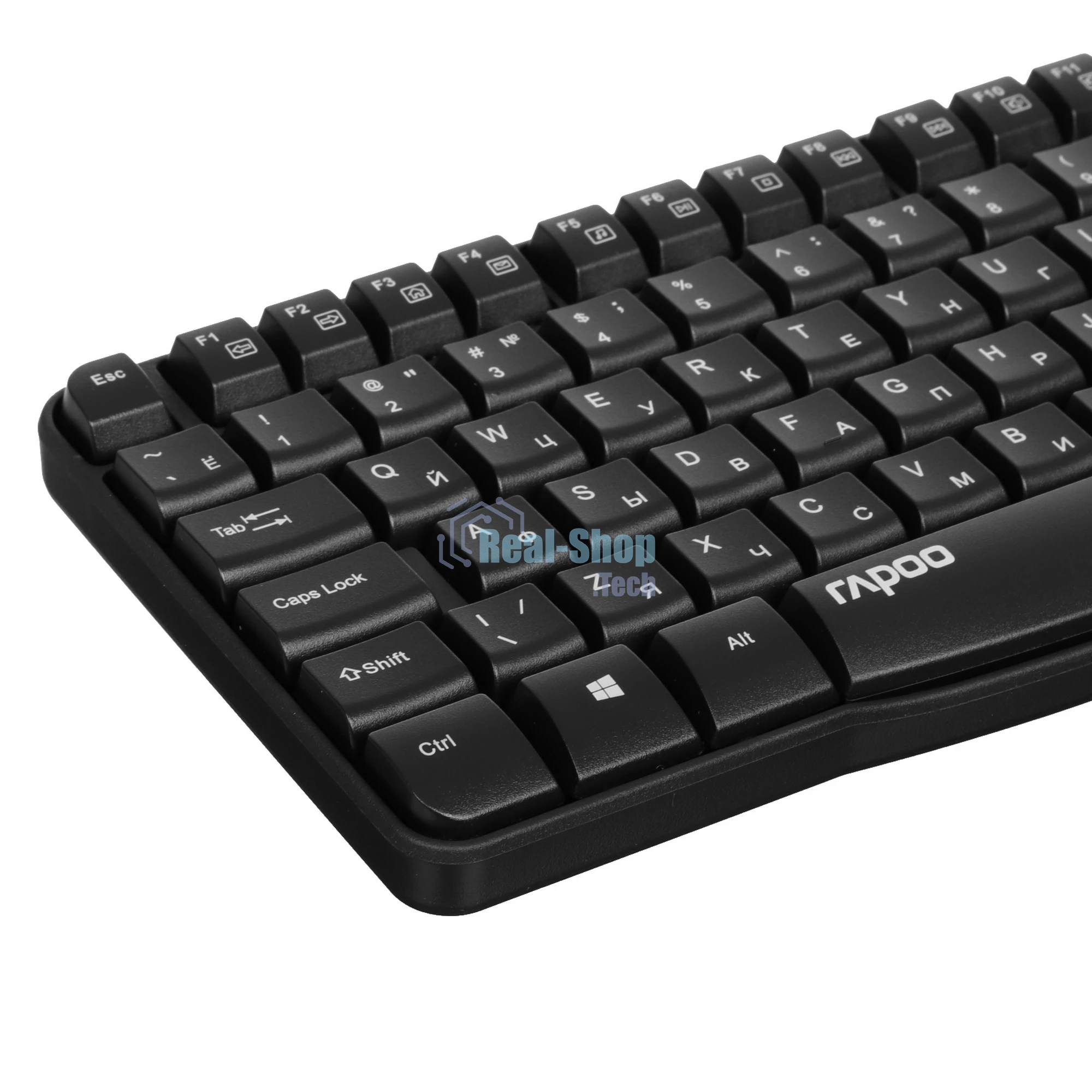 Комплект клавиатура+мышь Rapoo X1800S беспроводной, USB, 1000 DPI, чёрный