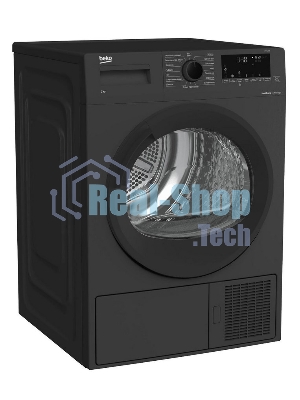 Сушильная машина Beko DF7412Gb черный, 8 кг, сушка - тепловой насос, программ - 15, 59.7 x 84.6 x 53.7 см