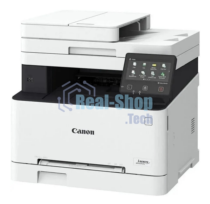 МФУ лазерное Canon i-SENSYS MF655Cdw (5158C004), A4, цветное, печ. 21 стр/мин, скан. до 27 стр/мин (ч/б) 14 стр/мин (цвет), 1200 x 1200 dpi (принтер) 600x600dpi (сканер), USB, RJ-45, Wi-Fi, Air Print, Mopria