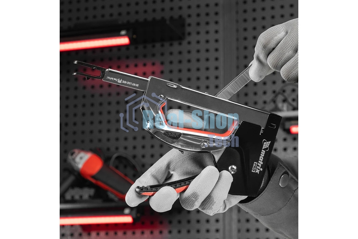 Степлер мебельный Matrix, стальной, быстрая загрузка, тип скобы 53, 4-14 мм, PRO