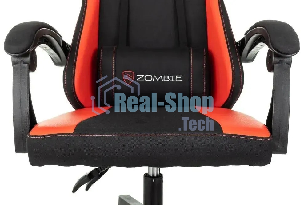 Кресло игровое Zombie Rudger черный/красный