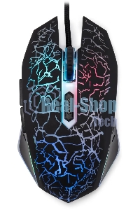 Мышь проводная Oklick 896G черный, 12800 dpi, USB, кнопки - 5