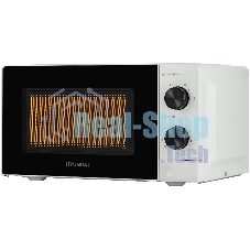 Микроволновая печь Hyundai HYM-M2049 белый/черный, 20 л, 700 Вт, переключатели - поворотный механизм