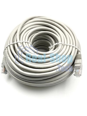 Патч-корд Buro UTP-5E-30M-G-LSZH серый UTP cat.5e RJ-45 (m)-RJ-45 (m) 30м