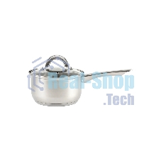 Ковш MALLONY Mediano нержавеющая сталь, со стеклянной крышкой, 1,9 л, d-16