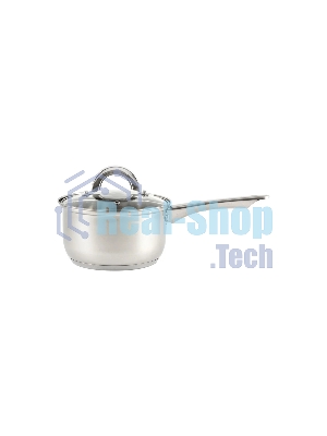 Ковш MALLONY Mediano нержавеющая сталь, со стеклянной крышкой, 1,9 л, d-16