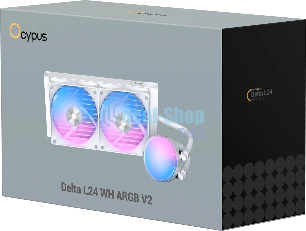 Система охлаждения Ocypus Delta L24 WH ARGB V2 белый 280W/ All Intel/ AMD AM*/ Screws