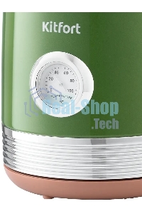 Чайник электрический Kitfort KT-6110 1.7л. 2200Вт зеленый (корпус: нержавеющая сталь)