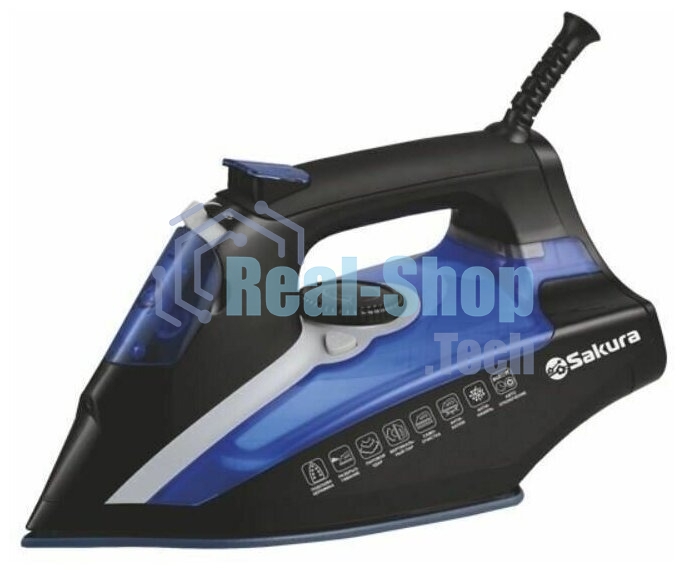 Утюг Sakura SA-3061CBL черный/синий