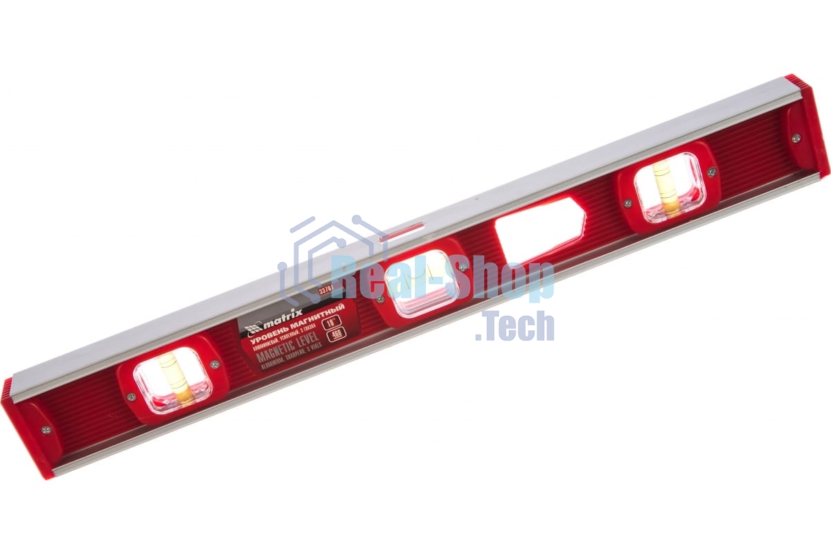 Уровень магнитный Matrix, 460 мм, 3 глазка