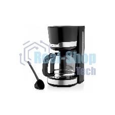 Кофеварка капельная BRAYER BR1120 черный, исп. кофе - молотый, 1.5 л, 1000 Вт.