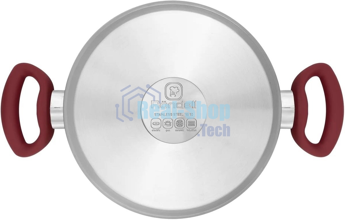 Кастрюля Rondell Heidi RDS-1114, 4.8л, с крышкой, 24см, сталь