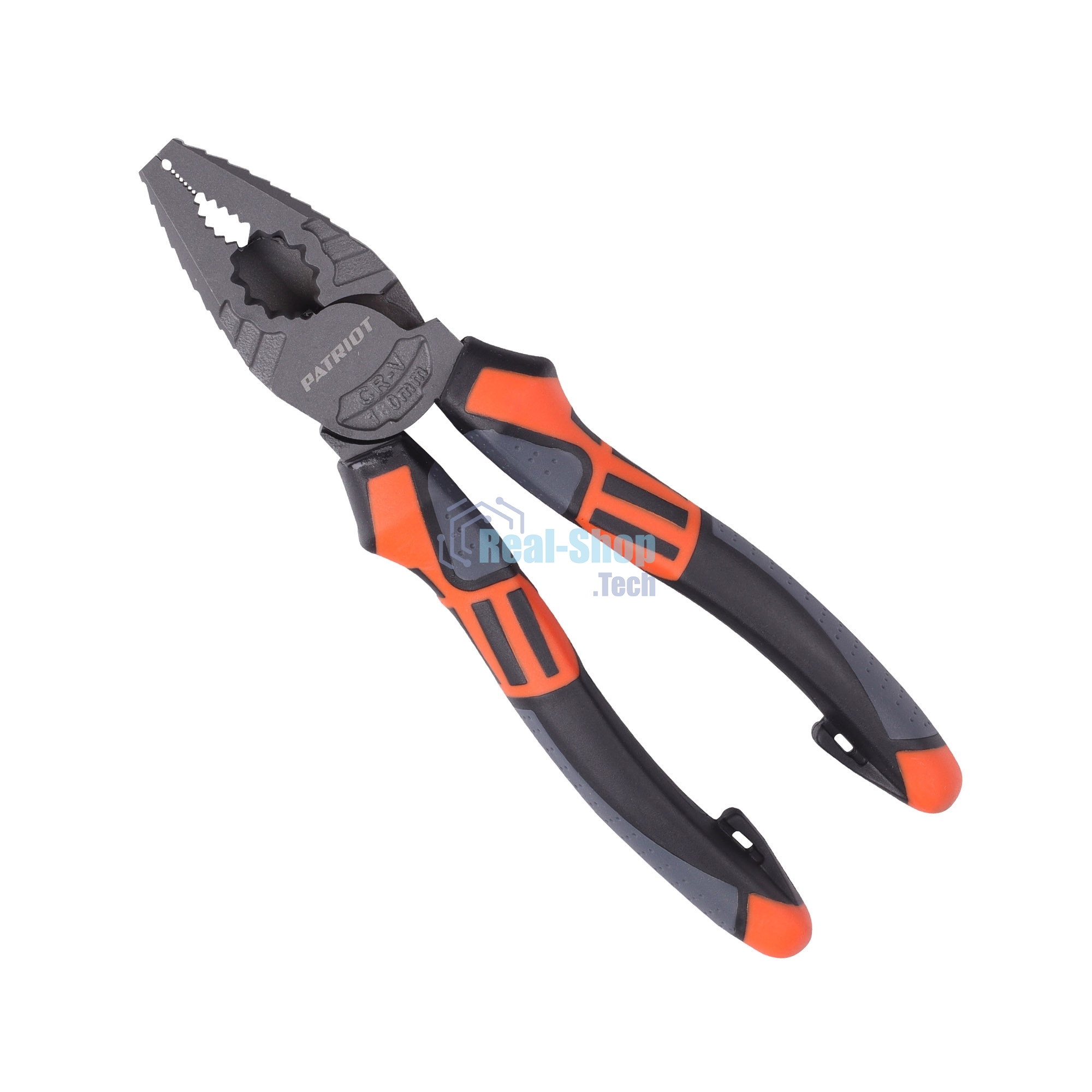 Пассатижи PATRIOT PCP 180, Cr-V, TPR-рукоятка, 180мм