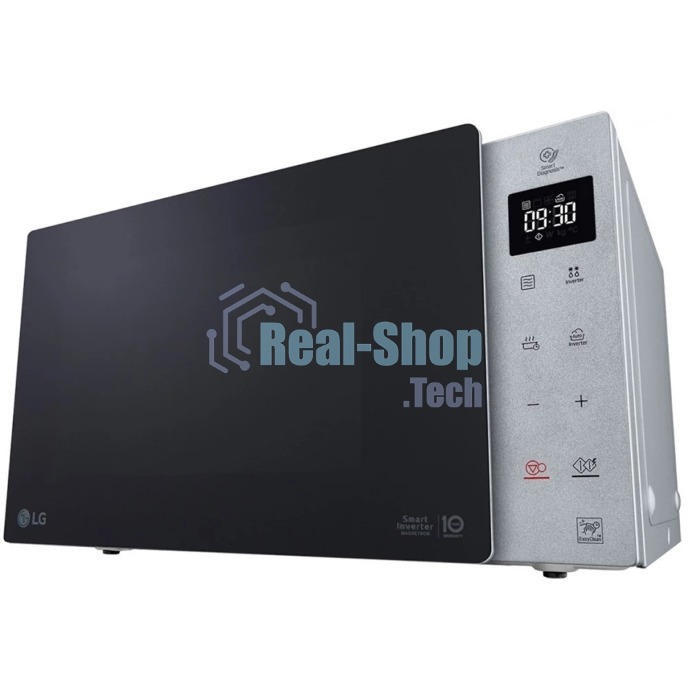 Микроволновая печь LG MW25R35GISL стальной /черный, 25 л, 1000 Вт, переключатели - сенсор