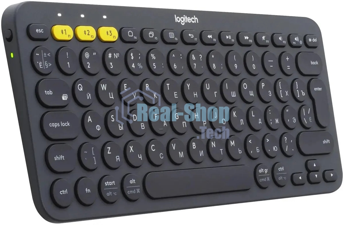 Клавиатура беспроводная Logitech K380, Bluetooth, темно-серый