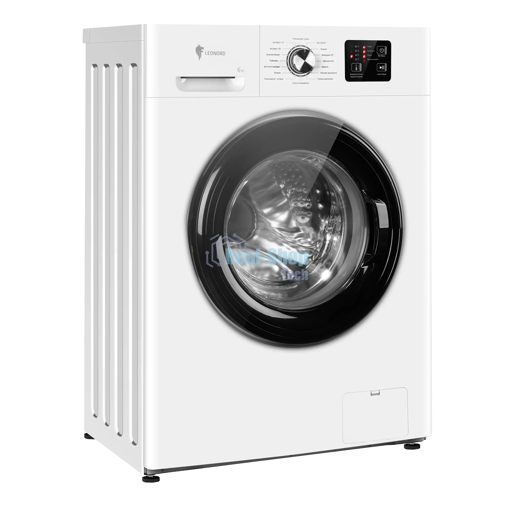 Стиральная машина Leonord LWM-100610 белый, загрузка фронтальная 6 кг, 1200 об/мин, класс A+
