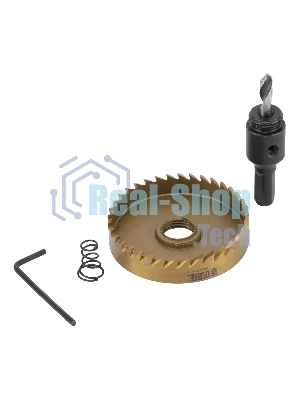 Коронка по металлу Denzel HSS, 63 мм, нитридтитановое покрытие