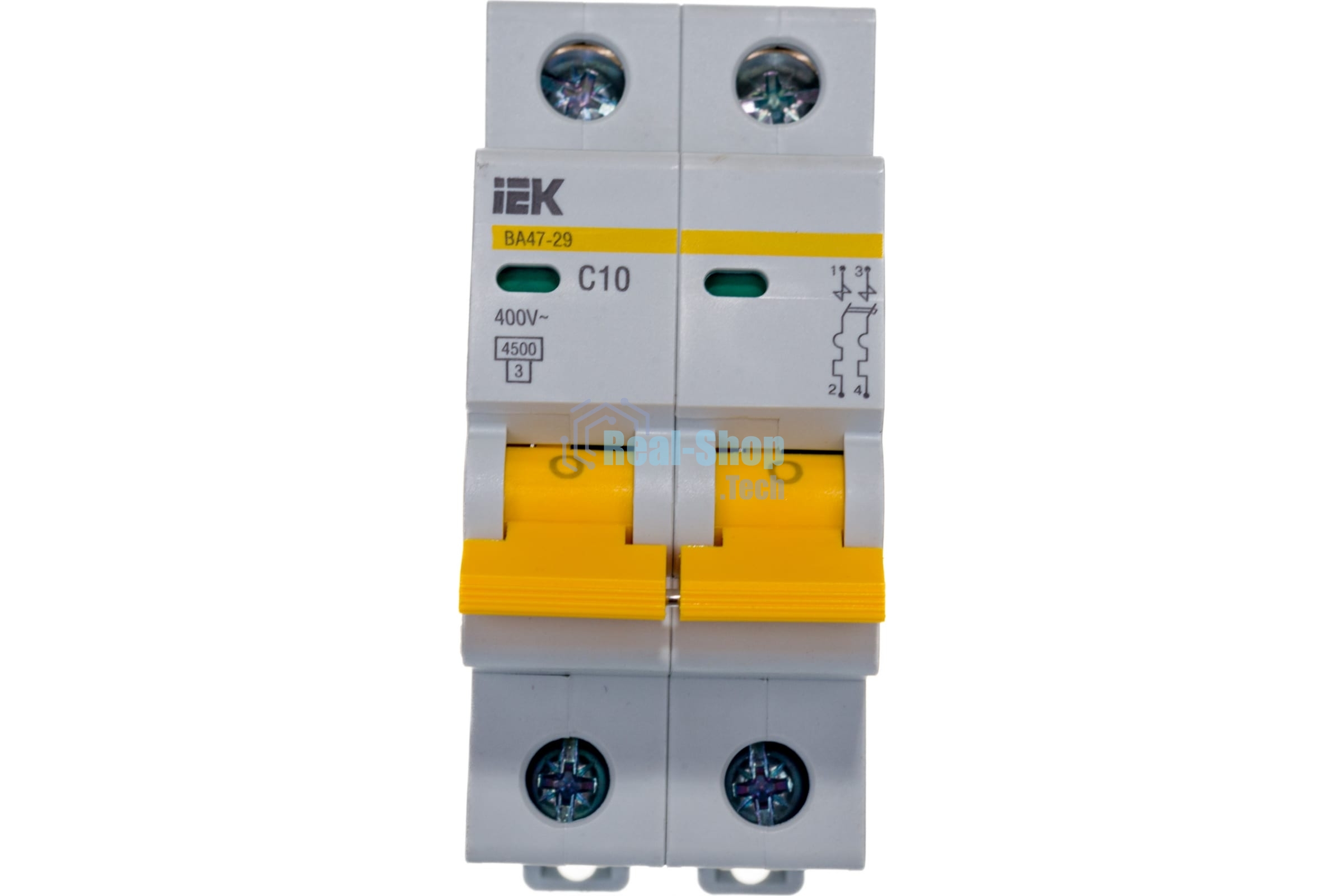 Выключатель автоматический модульный 2п C 10А 4.5кА ВА47-29 ИЭК MVA20-2-010-C