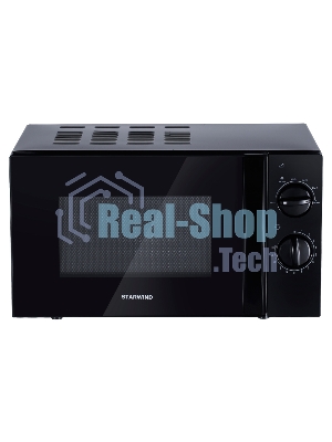 Микроволновая печь Starwind SMW2320 черный, 20 л, 700 Вт, переключатели - поворотный механизм
