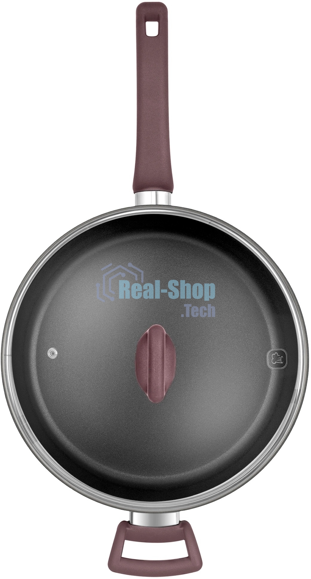 Сотейник Rondell Fest RDA-1526 d=28 см, (с крышкой) черный