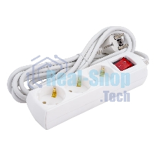 Удлинитель 3х3 м с заземл. 10А 250В У03В GENERICA 2P+PE 3х1 кв.мм IEK WYP10-10-03-03-ZK-G