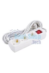 Удлинитель 3х3 м с заземл. 10А 250В У03В GENERICA 2P+PE 3х1 кв.мм IEK WYP10-10-03-03-ZK-G