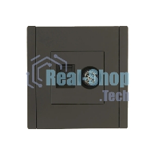 Розетка двойная TV+RJ45 кат.6 IEK FORTE&PIANO FP337 серый