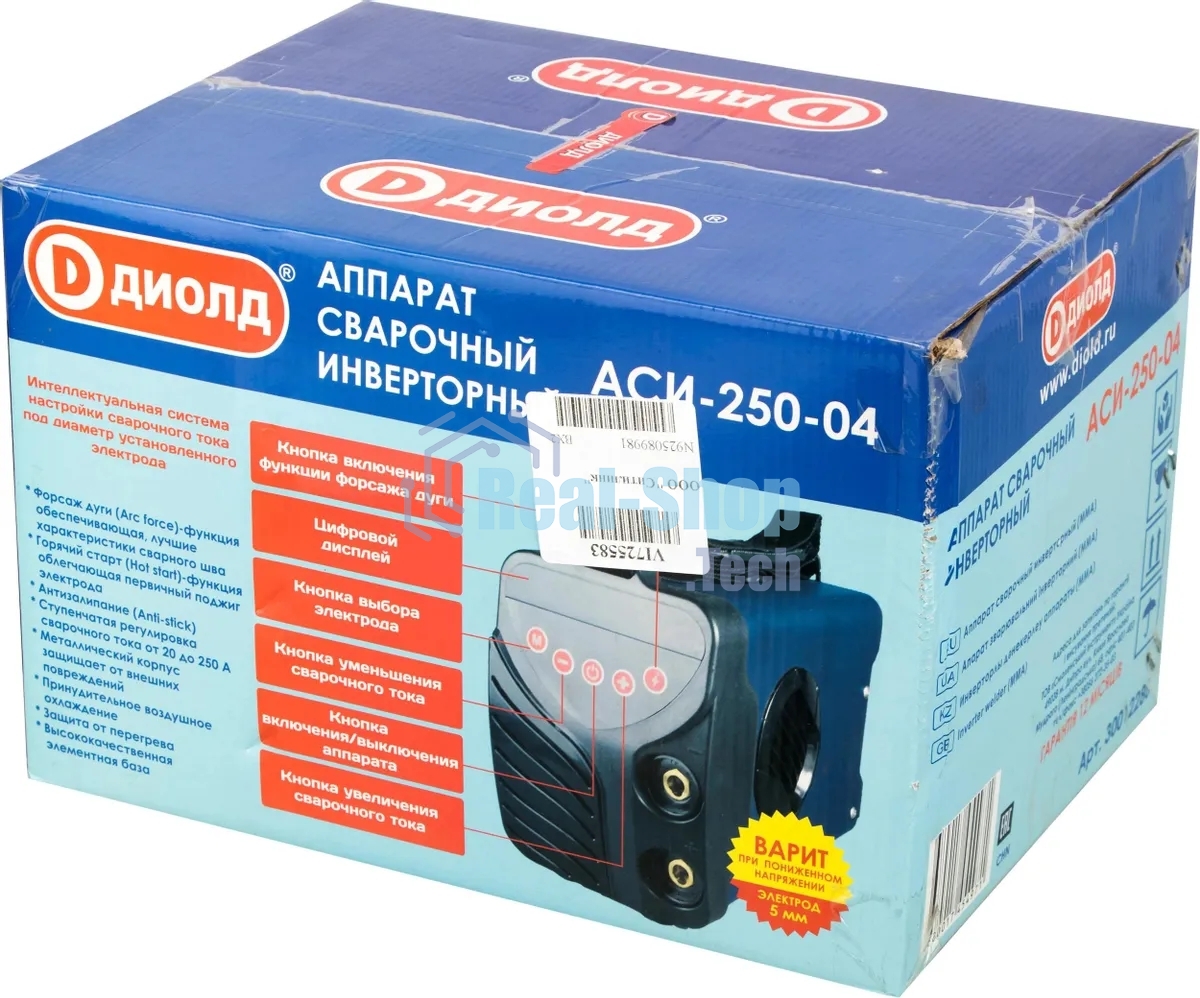 Сварочный аппарат Диолд АСИ-250-04 инвертор ММА DC 7.2кВт