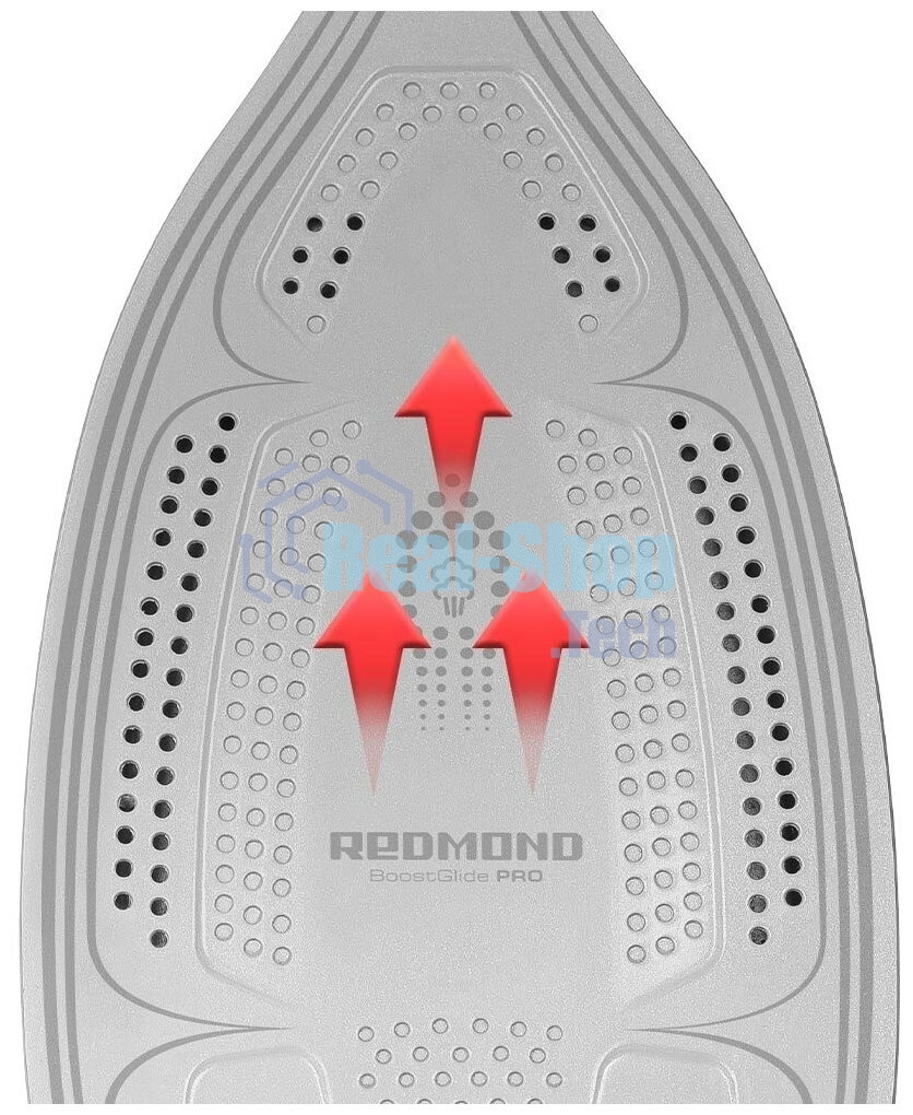 Утюг Redmond RI-C283 2400Вт красный/черный