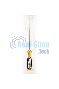 Отвертка шлицевая Deli DL6331501 3х150мм CR-V, Двухкомпонентная ручка. Хромированная