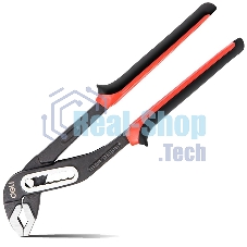 Переставные клещи усиленные Deli DL2612Z сталь Cr-V, 300 мм, раскрытие до 80 мм, 7-ми ступенчатая регулировка, прорезиненная рукоять