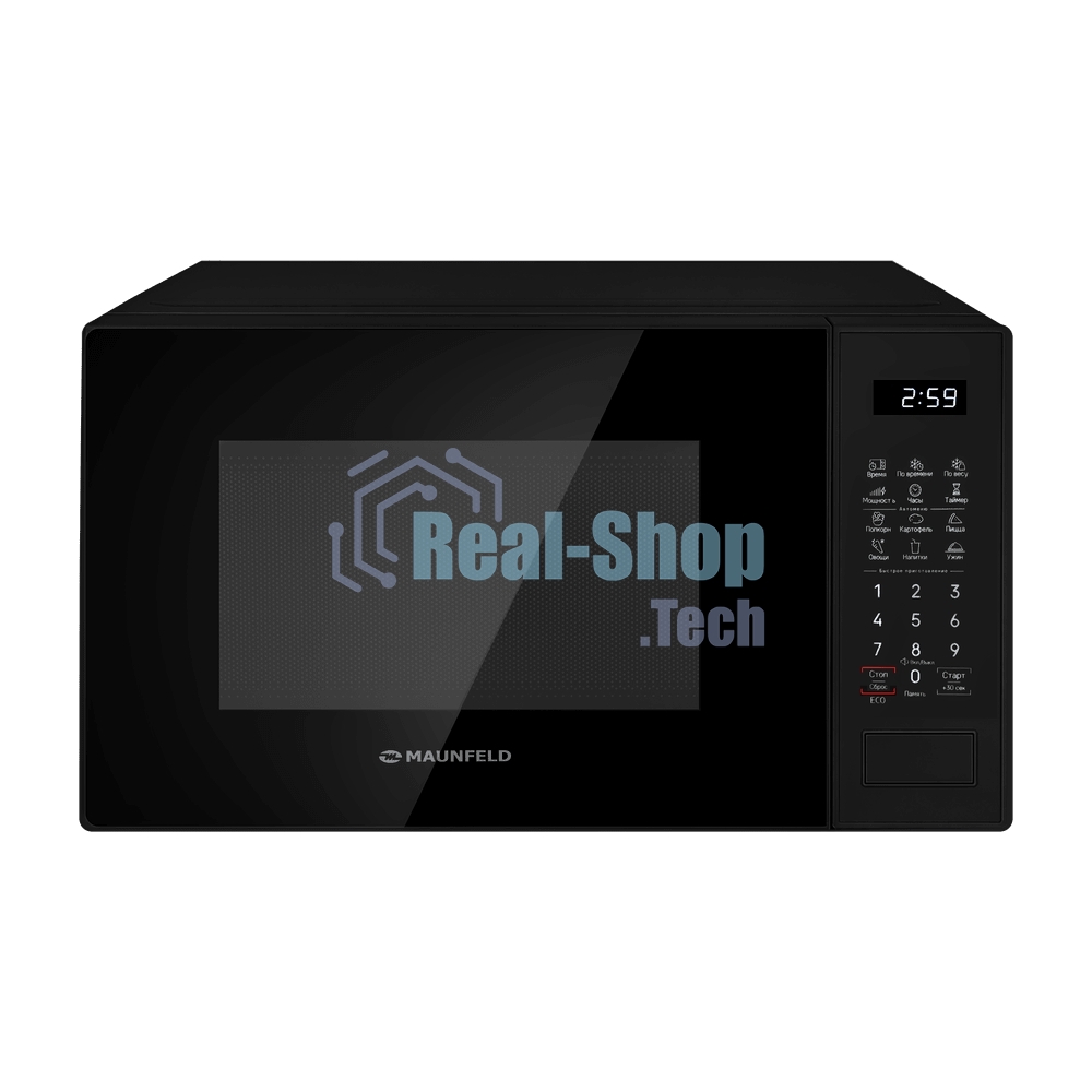 Микроволновая печь Maunfeld MFSMO720EB02 черный, 20 л, 700 Вт, переключатели - сенсор