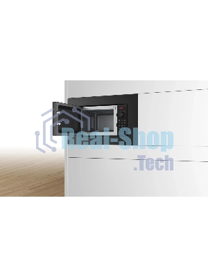 Микроволновая печь Bosch BFL623MB4 черный (встраиваемая)