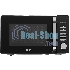 Микроволновая печь Haier HMB-DM208BA черный/серебристый, 20 л, 800 Вт, переключатели - кнопки, поворотный механизм