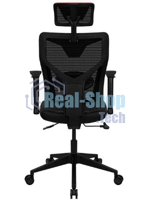 Кресло Aerocool GUARDIAN Champion красный, сетка, 150 кг, подголовник, регулируемые подлокотники, механизм качания, поясничная подушка