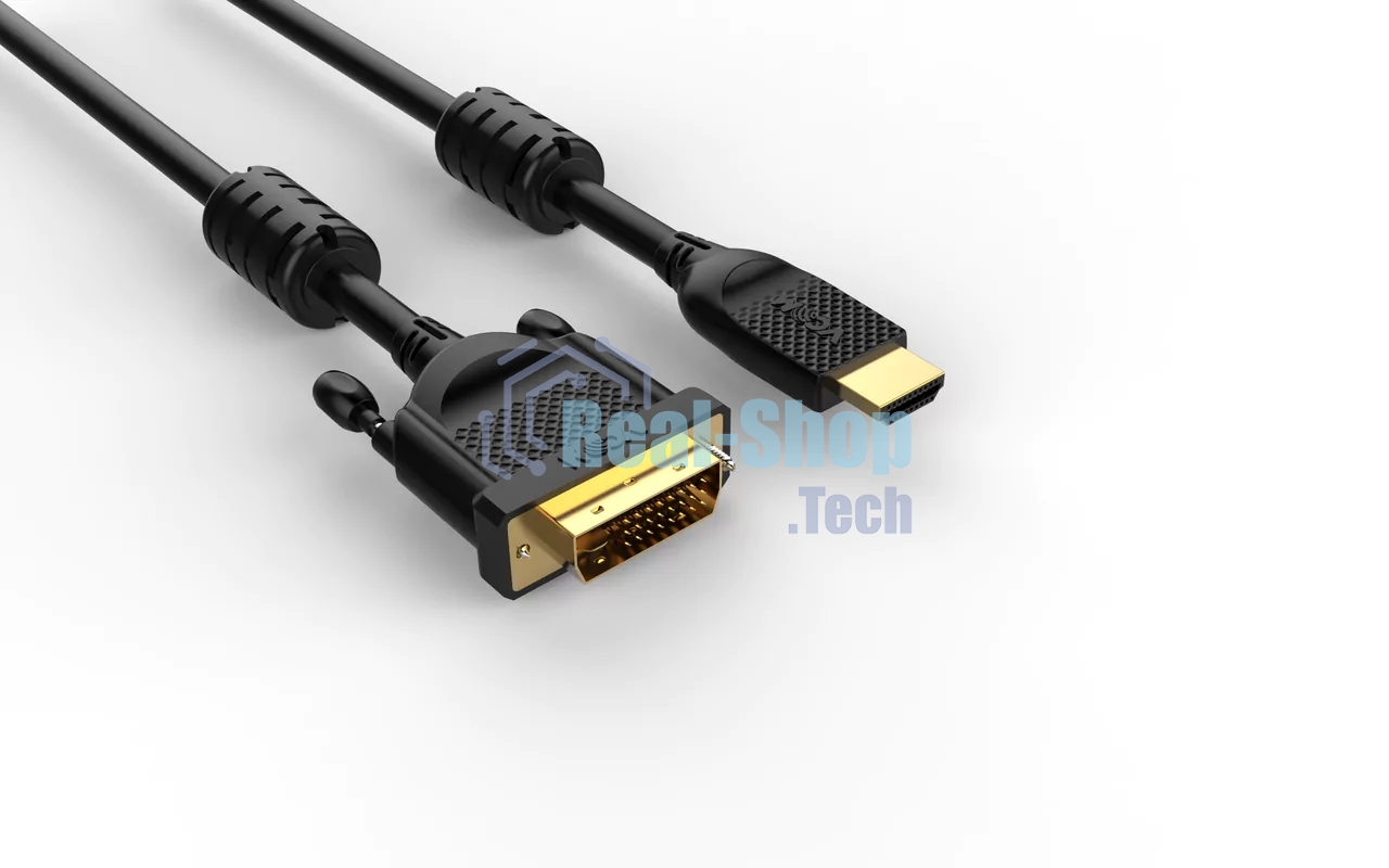Кабель HDMI AM/DVI(24+1)M, 1.8м, CU, 1080P@60Hz, 2F, VCOM CG484GD-1.8M