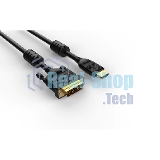Кабель HDMI AM/DVI(24+1)M, 1.8м, CU, 1080P@60Hz, 2F, VCOM CG484GD-1.8M