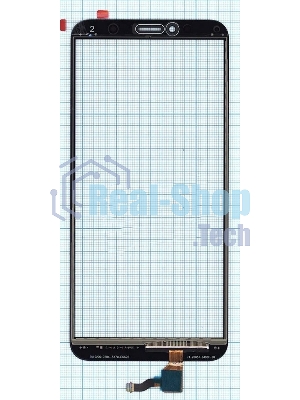 Сенсорное стекло (тачскрин) для Huawei Honor 7A Pro Y6 2018, черное