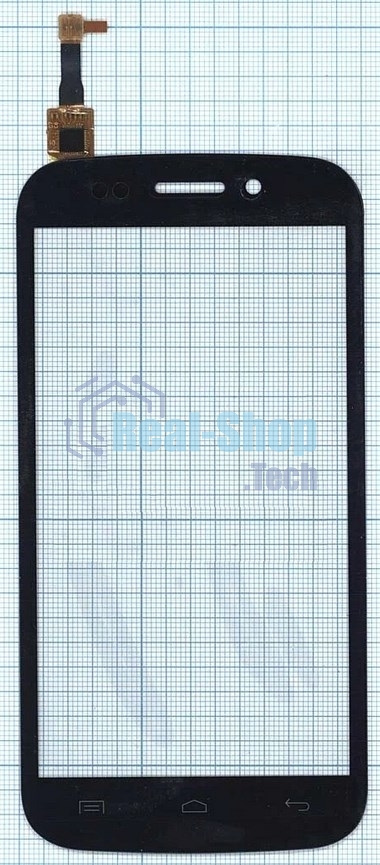 Сенсорное стекло (тачскрин) для Micromax A210 Canvas 4, черное