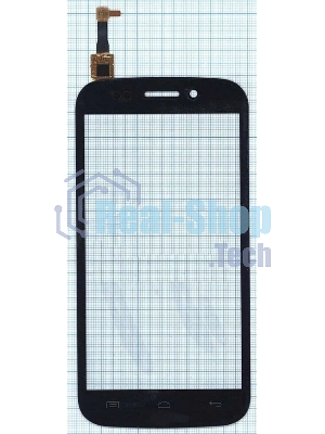 Сенсорное стекло (тачскрин) для Micromax A210 Canvas 4, черное