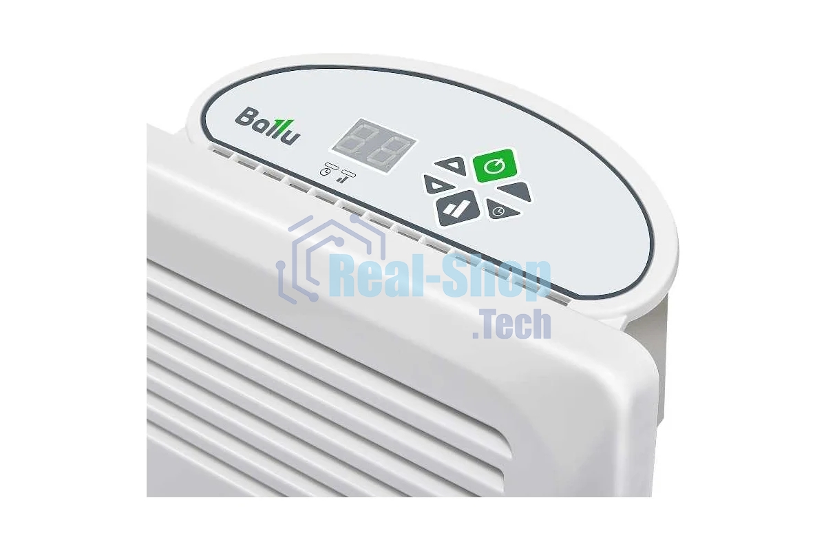 Конвектор Ballu Enzo BEC/EZER-1500 белый, 1500 Вт, 20 м2, термостат, дисплей