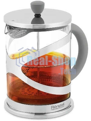 Френч-пресс Rondell Crystal Grey RDS-1669 (ST) стальной
