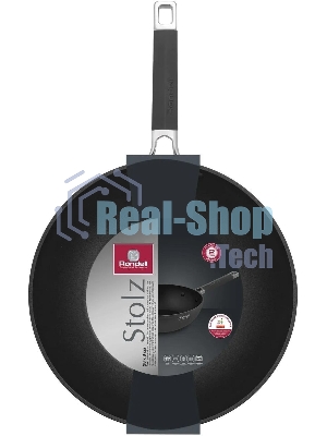 Сковорода ВОК Rondell Stolz RDA-1771, 28 см, без крышки, серый