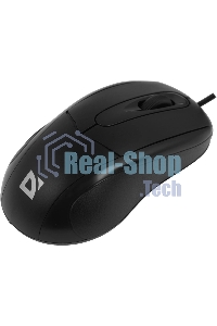 Мышь проводная Defender Standard MB-580 черный, 1000 dpi, USB, кнопки - 3