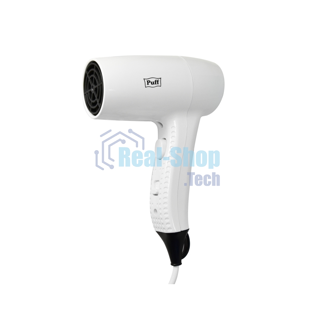 Фен для волос настенный Puff 1202, белый